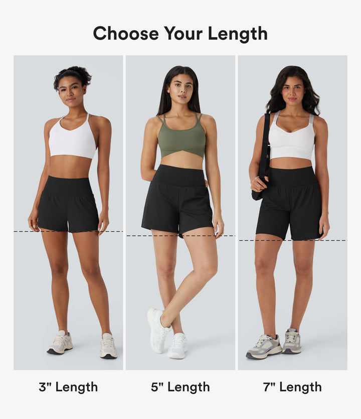 SoftlyZero™ Airy Super High Waisted 2-in-1 Cool Touch Yoga Shorts 7" with Pockets