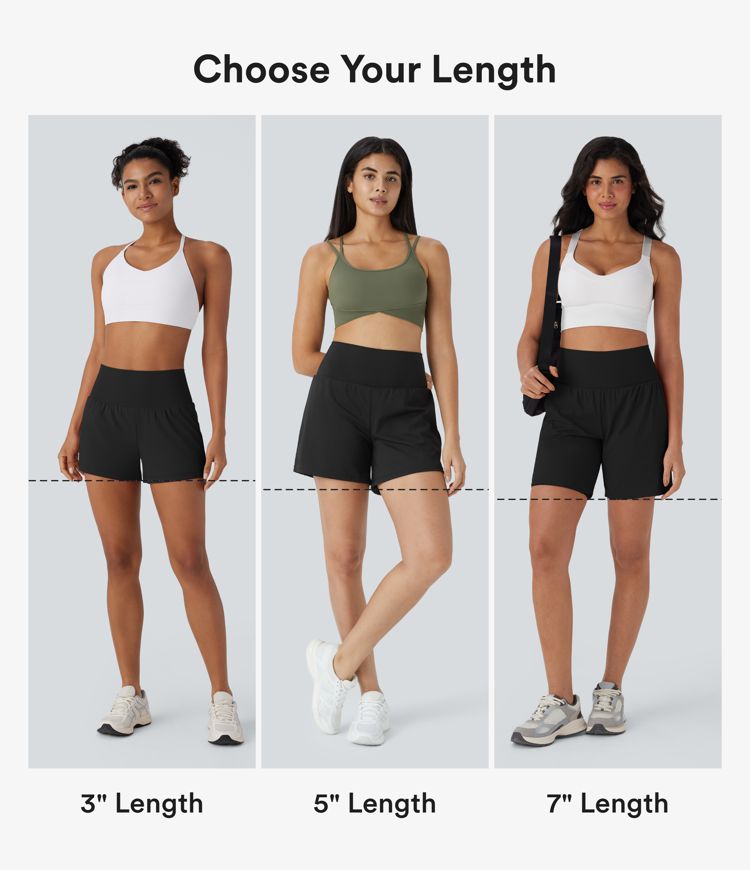 SoftlyZero™ Airy Super High Waisted 2-in-1 Cool Touch Yoga Shorts 7" with Pockets