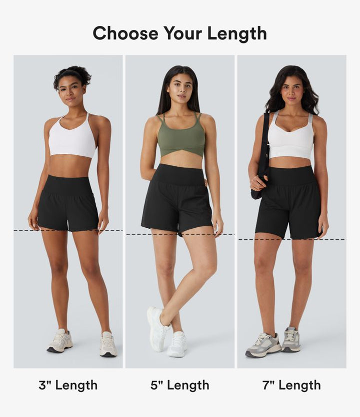 SoftlyZero™ Airy Super High Waisted 2-in-1 Cool Touch Yoga Shorts 7" with Pockets