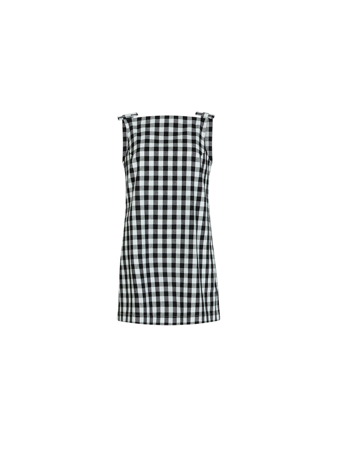 Angelica Gingham Linen Blend Mini Dress