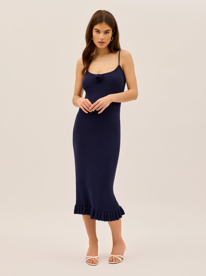 Betty Navy Knit Dress