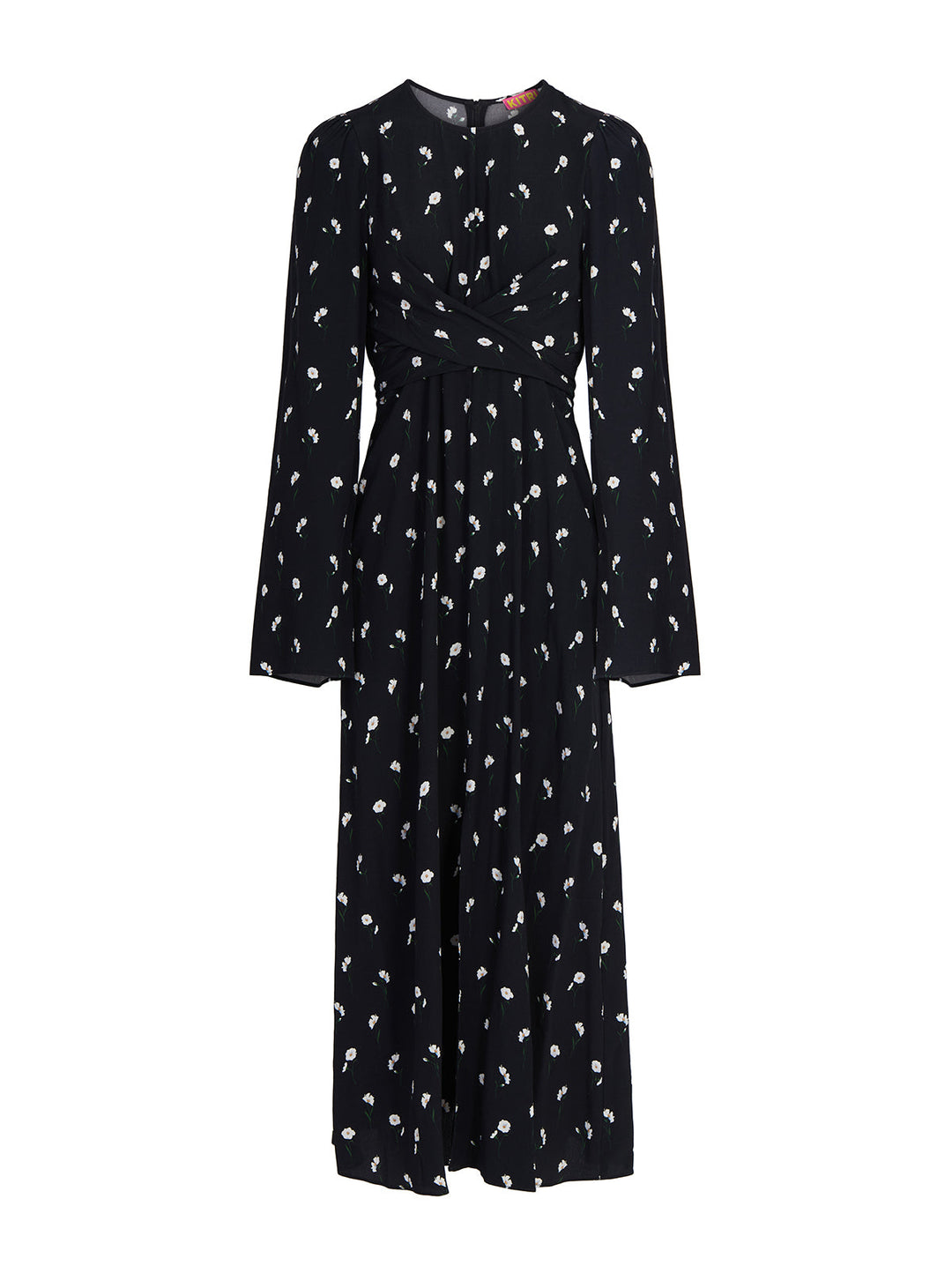 Catarina Black Poppy Print Dress