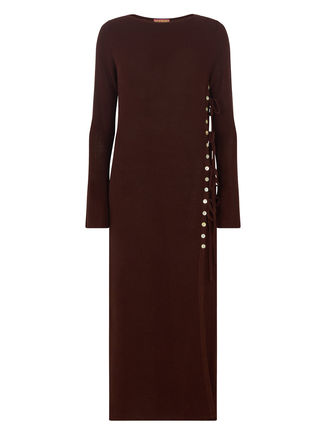 Daria Chocolate Knit Maxi Dress