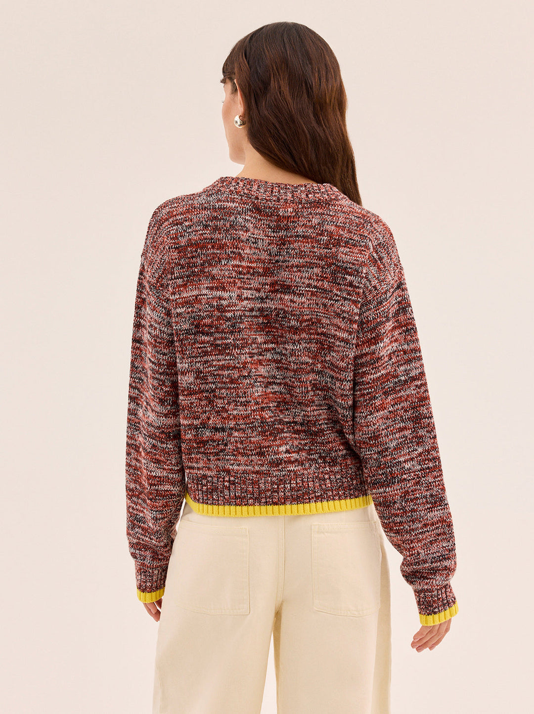 Francis Cotton-Blend V-neck Jumper