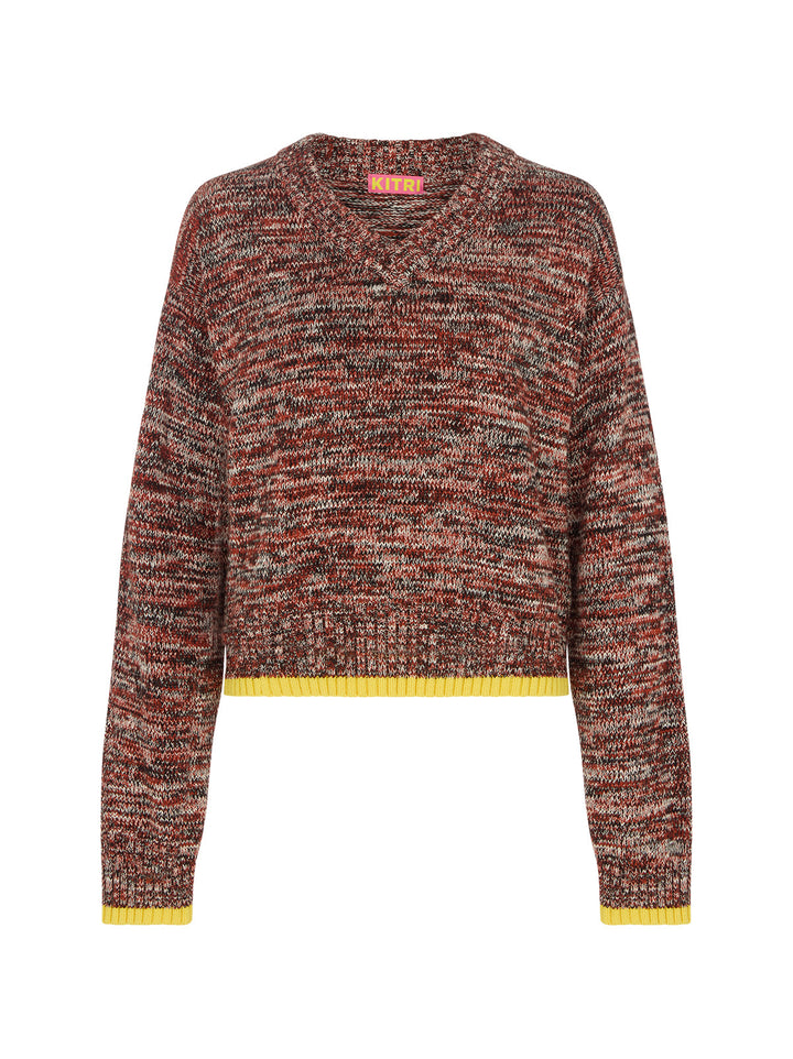 Francis Cotton-Blend V-neck Jumper