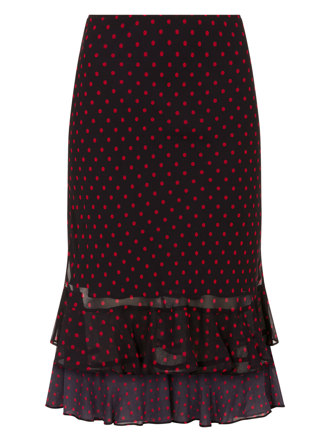 Freya Navy Pin Dot Print Skirt