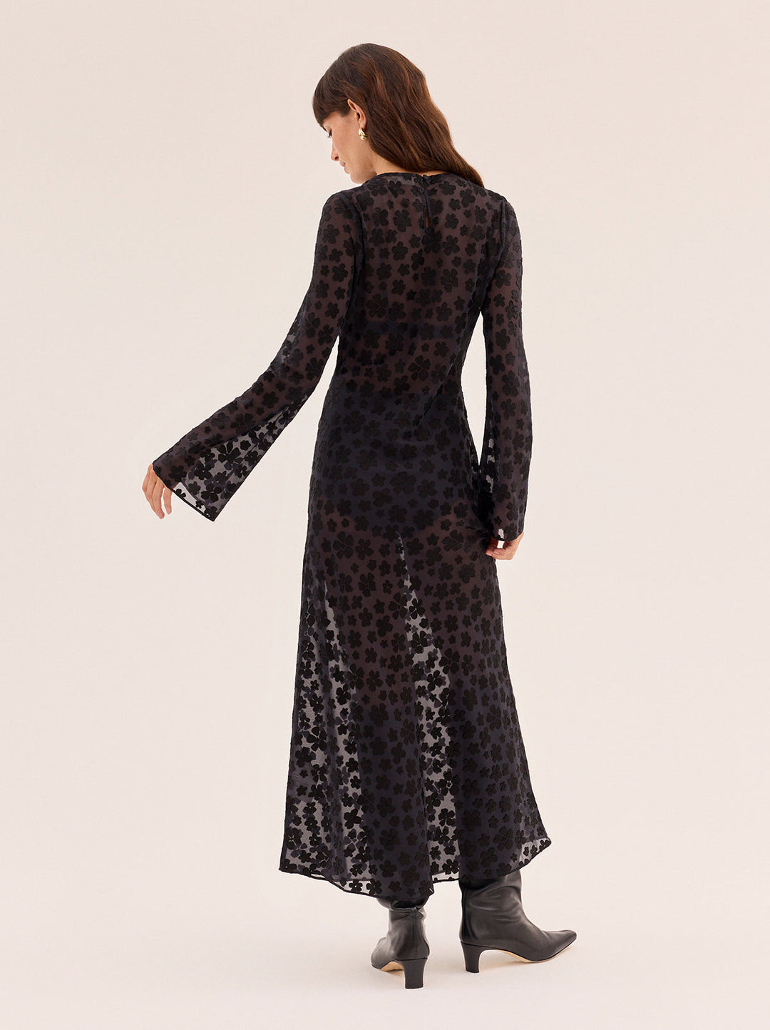Giselle Black Floral Dress