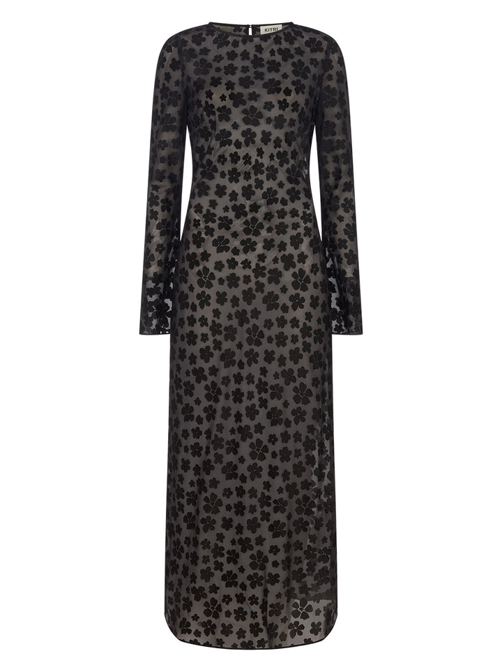 Giselle Black Floral Dress
