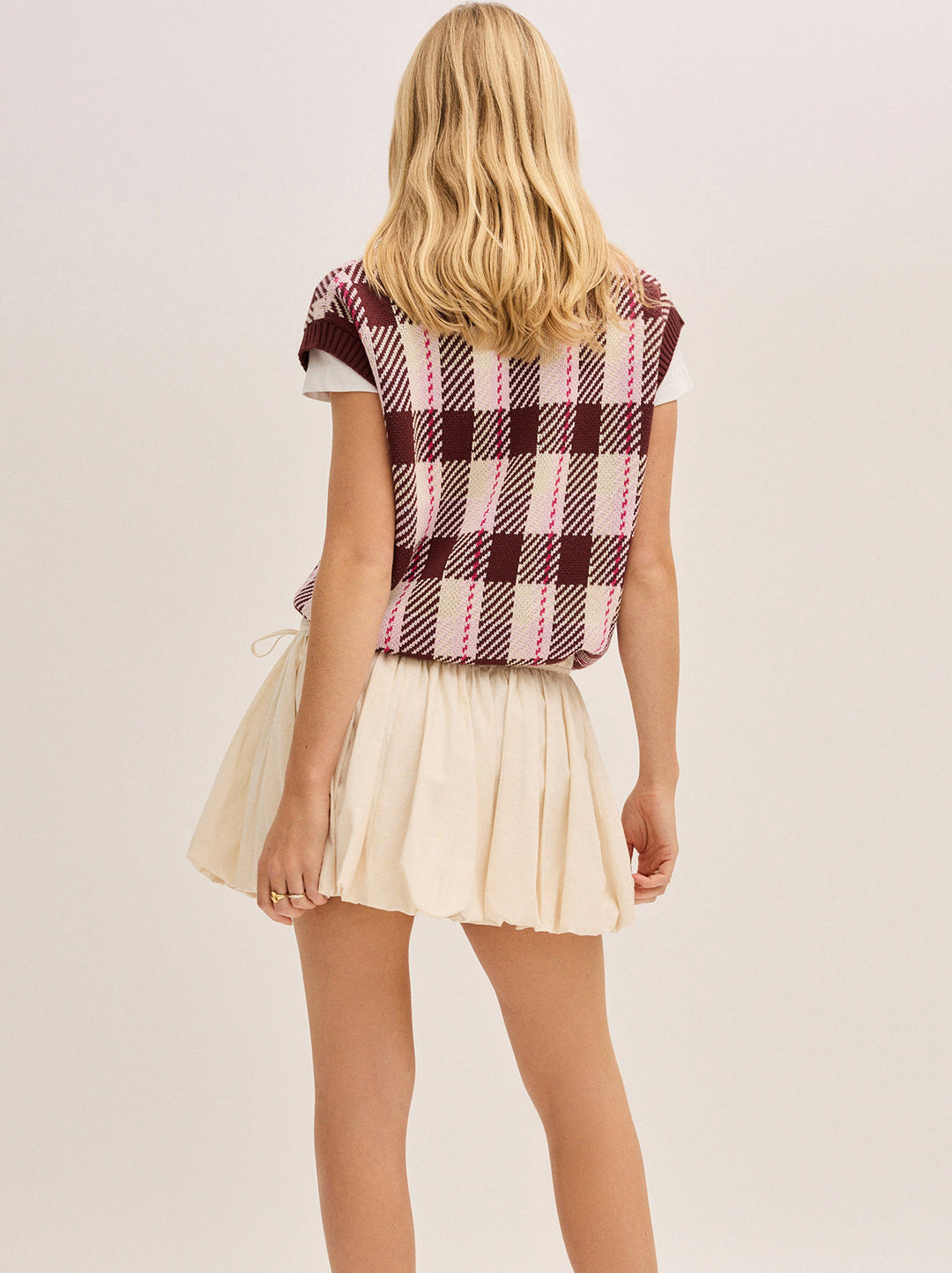 Hadley Ivory Cotton Linen Mini Skirt