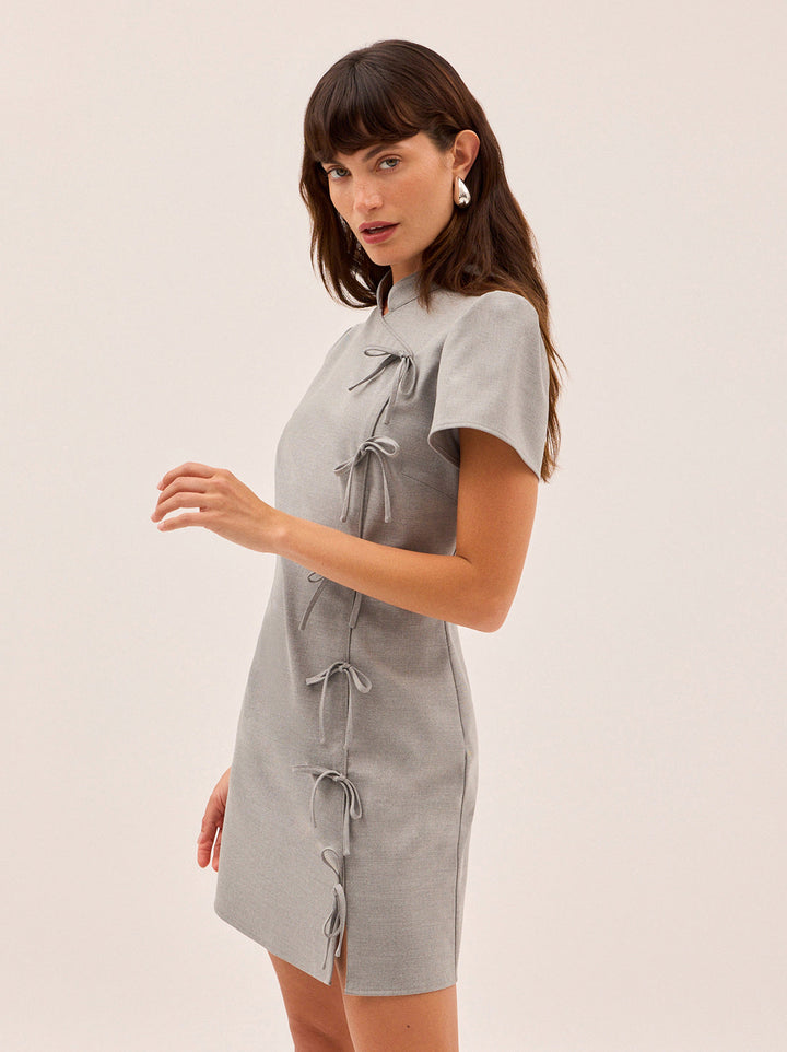 Harlow Grey Mini Dress