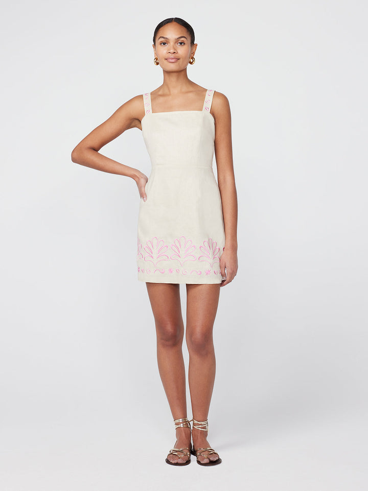 Ivy Embroidered Mini Dress