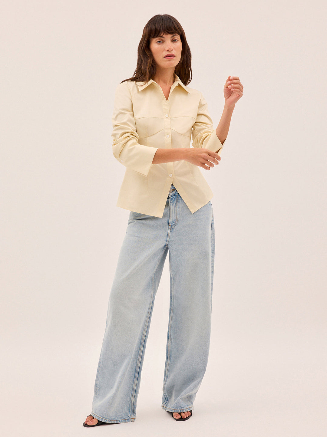 Jesse Vanilla Cotton Shirt