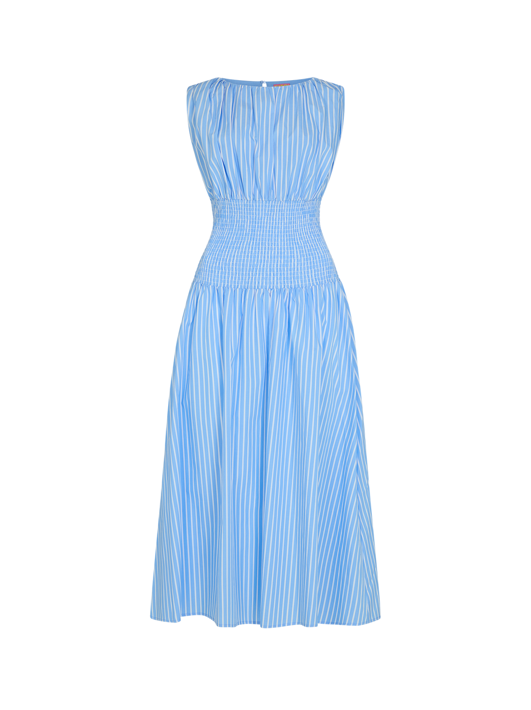 Julia Blue Striped Cotton Dress