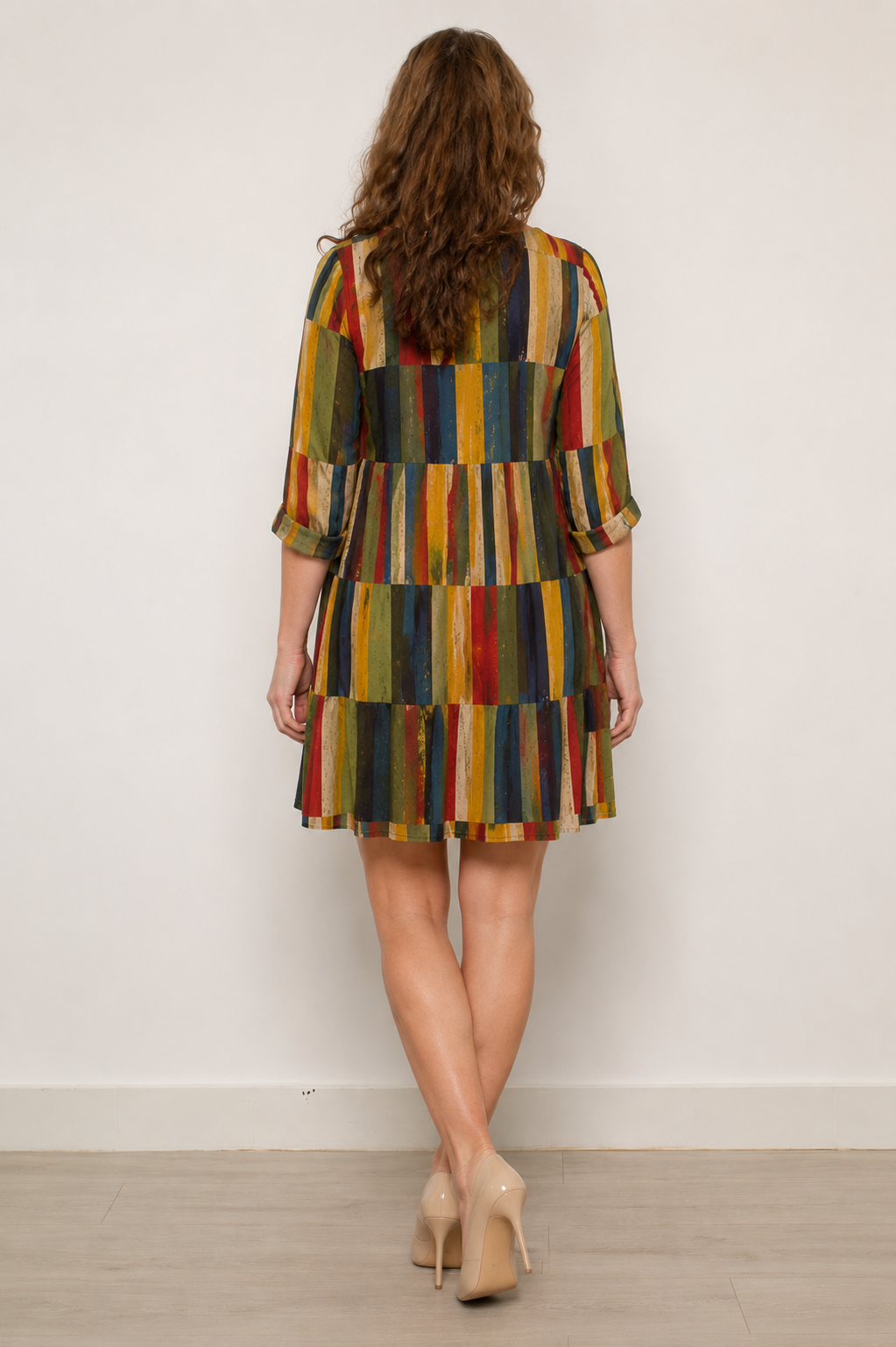 Long Blouse with V-Neck
