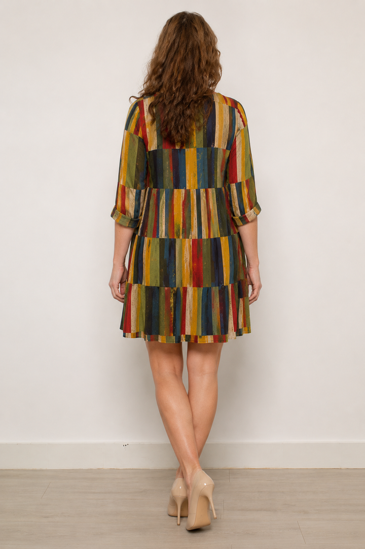 Long Blouse with V-Neck