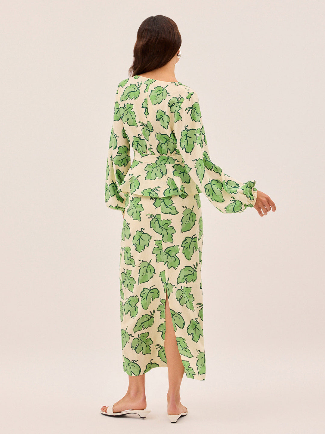 Laurel Green Vine Leaf Skirt