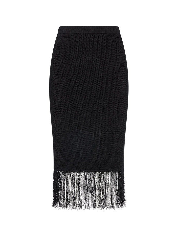 Marielle Black Knit Skirt