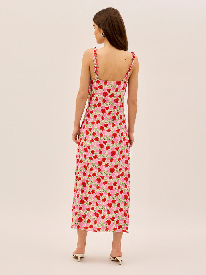 Norah Pink Floral Print Dress