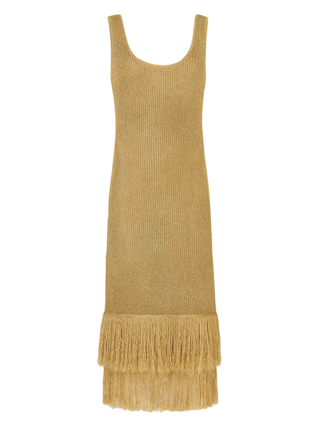 Sandra Gold Lurex Knit Dress