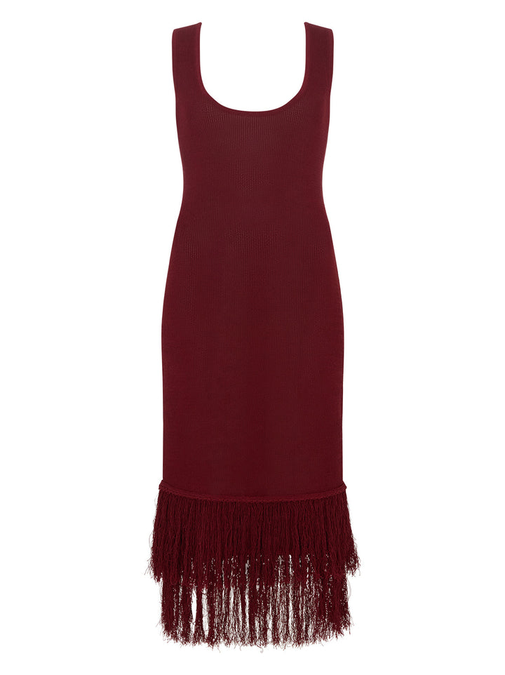 Sandra Red Knit Dress