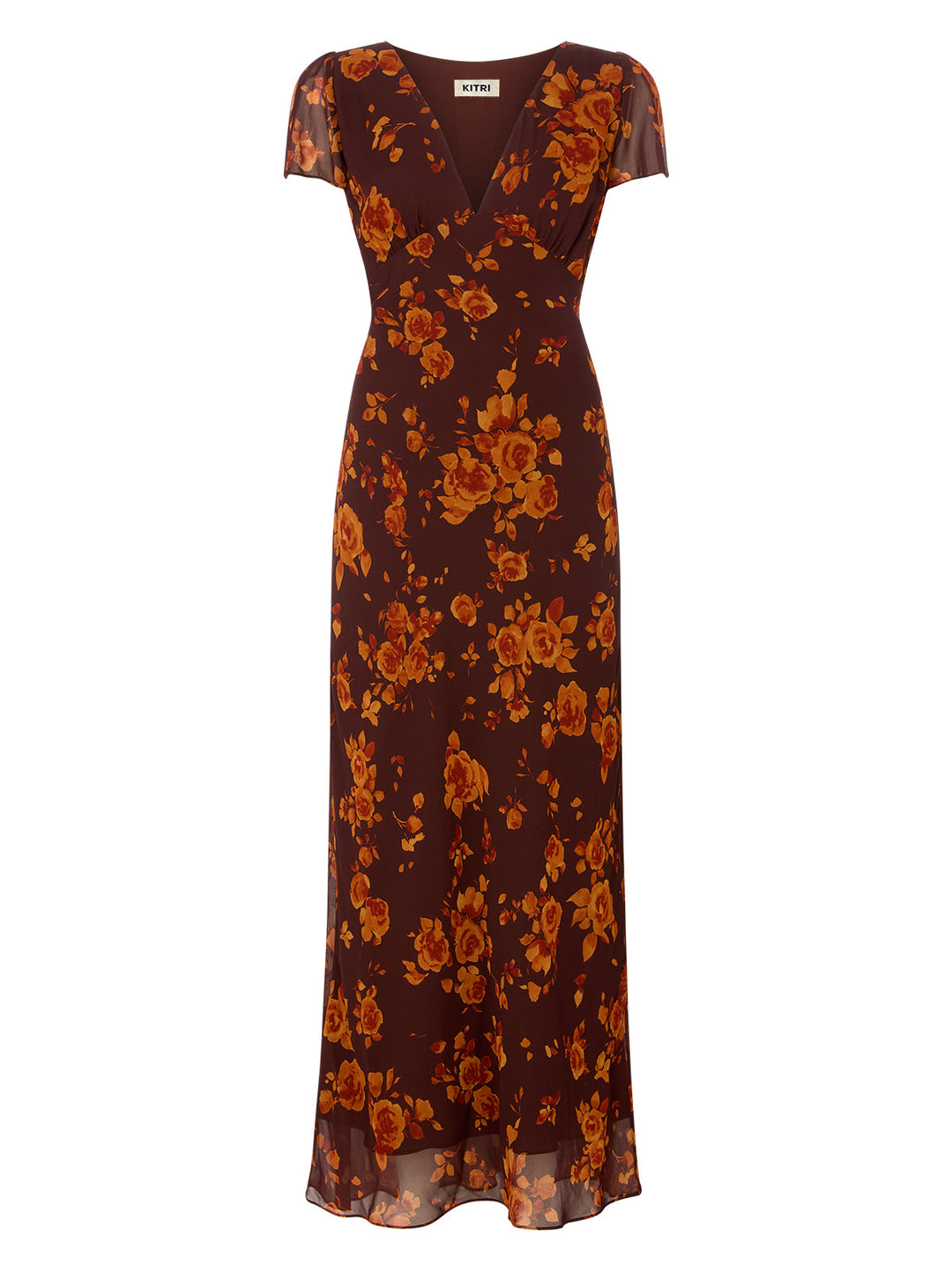 Talia Autumn Rose Print Dress