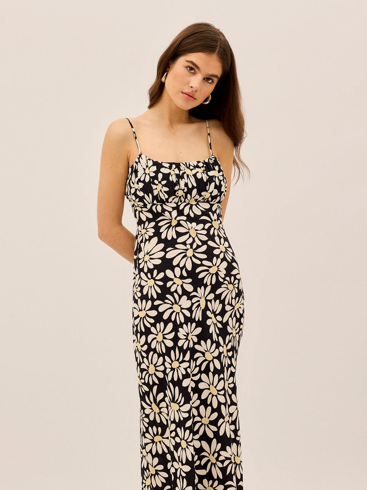 Velma Daisy Print Midi Dress