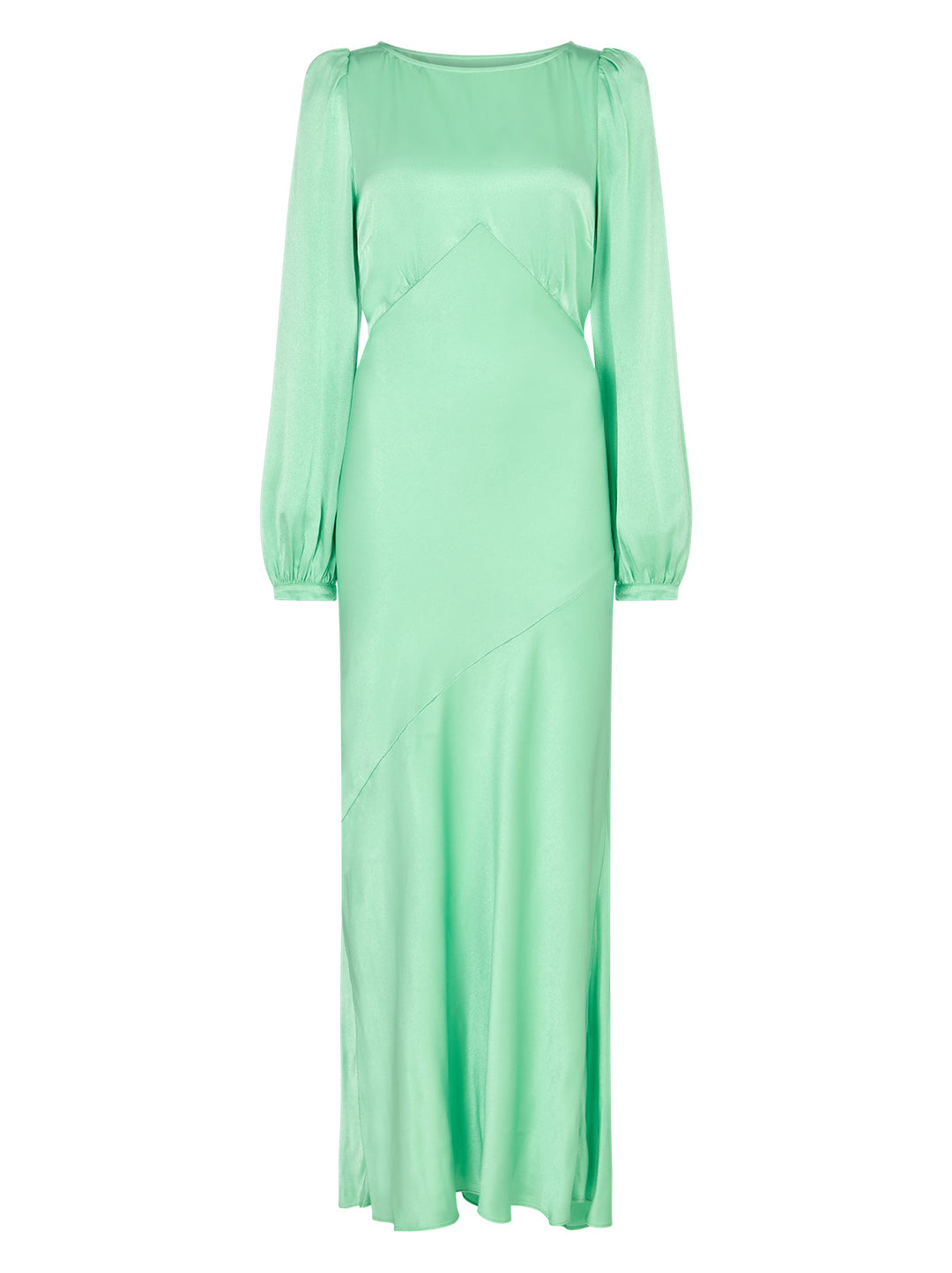 Yara Mint Satin Dress